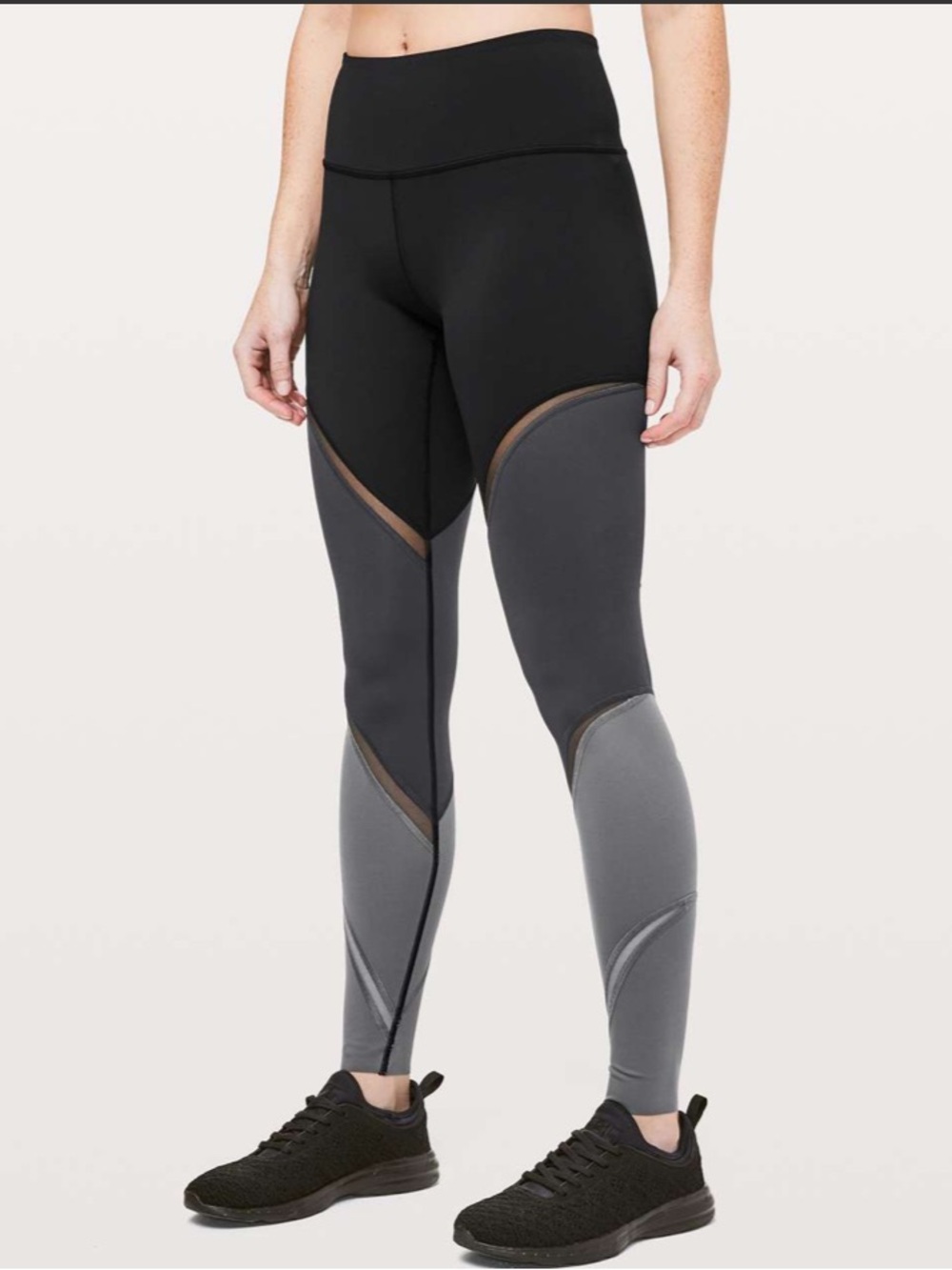 Lululemon Colour Me Ombre Tight *28" Black / Obsidian / Titanium size 4